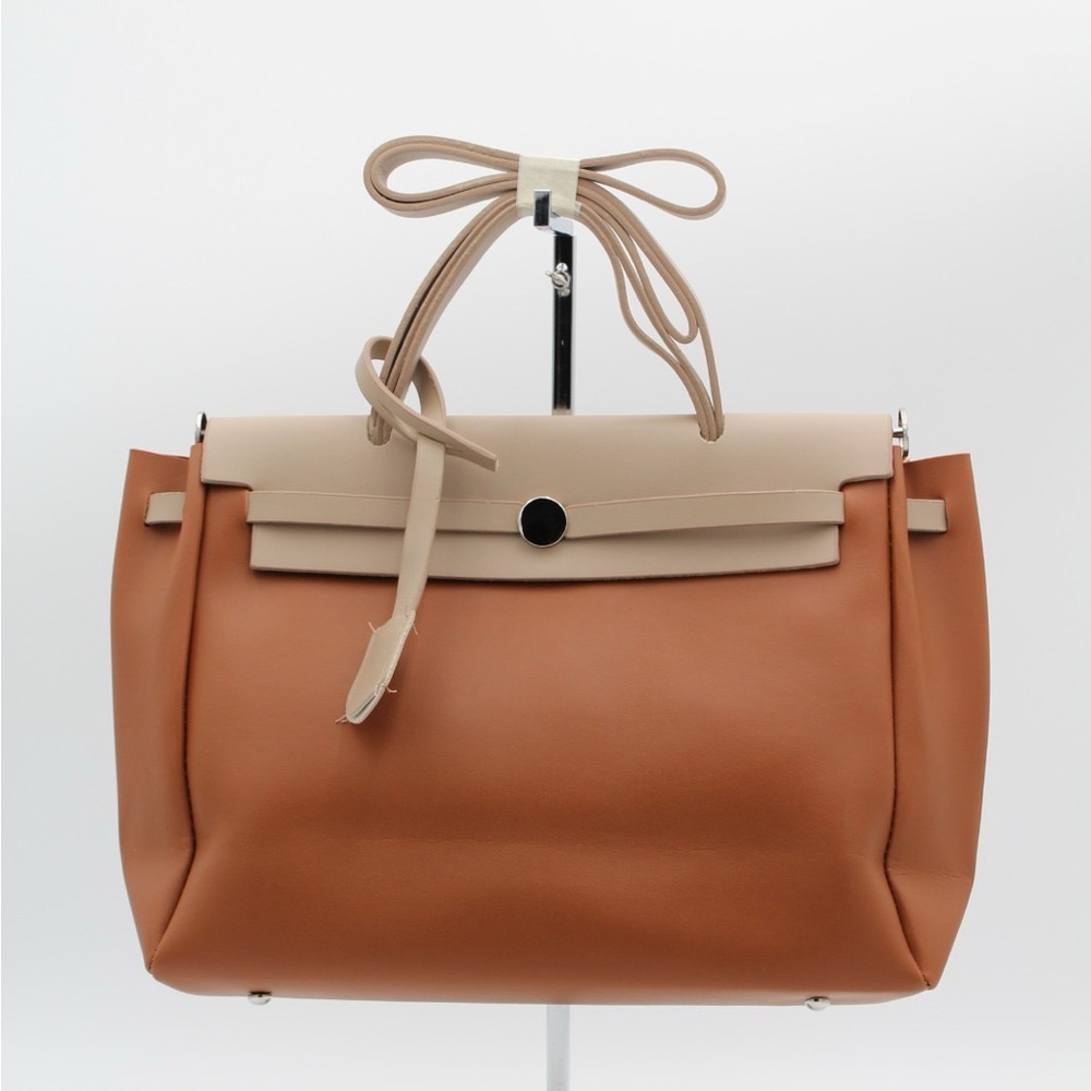 Beige Orange Her Bag- Turkish Quality